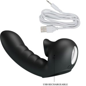 FUN Toys Pretty Love Hobgoblin vibrerende vingerhoes met clitorisstimulator, Zwart FUN Toys Pretty Love Hobgoblin vibrerende vingerhoes met clitorisstimulator, Zwart - Afbeelding 6