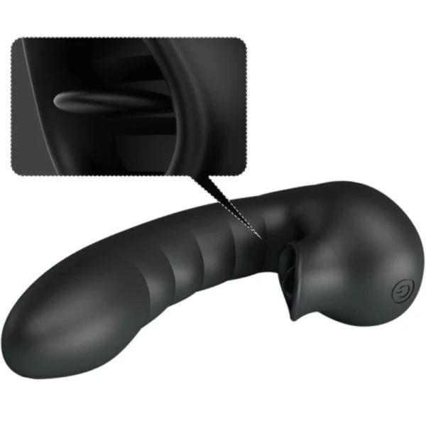 FUN Toys Pretty Love Hobgoblin vibrerende vingerhoes met clitorisstimulator, Zwart