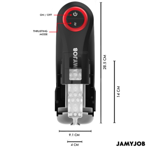 Jamyjob Gravity Automatische Masturbator met Stoot- en Zuigfunctie Zwart Jamyjob Gravity Automatische Masturbator met Stoot- en Zuigfunctie Zwart - Afbeelding 3