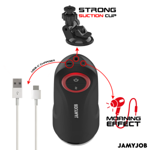 Jamyjob Gravity Automatische Masturbator met Stoot- en Zuigfunctie Zwart Jamyjob Gravity Automatische Masturbator met Stoot- en Zuigfunctie Zwart - Afbeelding 6