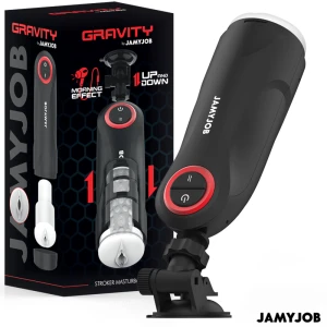 Jamyjob Gravity Automatische Masturbator met Stoot- en Zuigfunctie Zwart