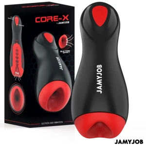 Jamyjob Core-X Automatischer Masturbator mit Saug- und Vibrationsmodi
