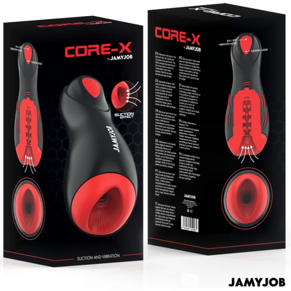 Jamyjob Core-X Automatischer Masturbator mit Saug- und Vibrationsmodi Jamyjob Core-X Automatischer Masturbator mit Saug- und Vibrationsmodi