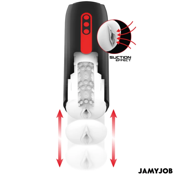 Jamyjob Phantom Automatische Masturbator met Zuig- en Stootmodi