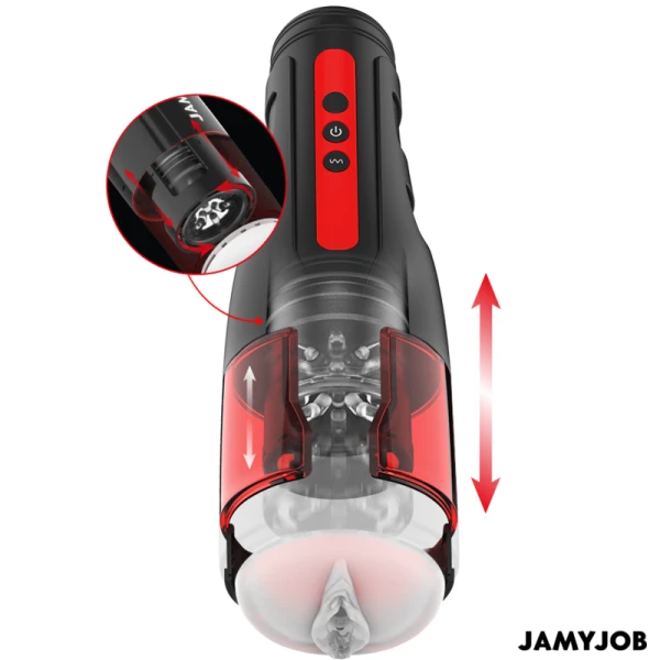 Jamyjob Cyclone Automatische Masturbator met 10 Rotatie- en Stootmodi Jamyjob Cyclone Automatische Masturbator met 10 Rotatie- en Stootmodi