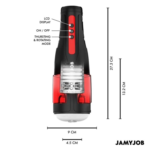 Jamyjob Cyclone Automatische Masturbator met 10 Rotatie- en Stootmodi Jamyjob Cyclone Automatische Masturbator met 10 Rotatie- en Stootmodi
