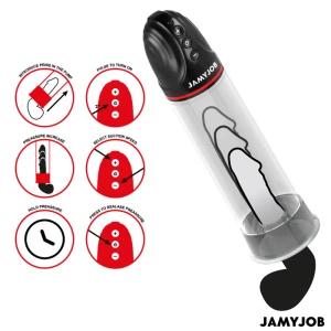 Jamyjob Xpand Automatische Penispumpe mit 3 Saugstufen Grau