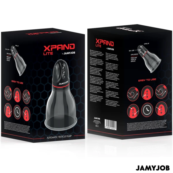 Jamyjob Xpand Lite Automatische Testikelpomp met 3 Zuigniveaus Grijs