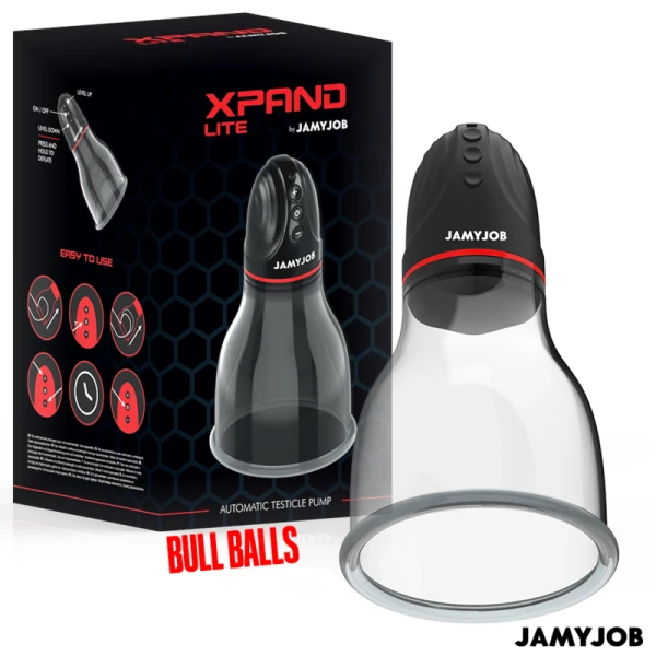 Jamyjob Xpand Lite Automatische Testikelpomp met 3 Zuigniveaus Grijs
