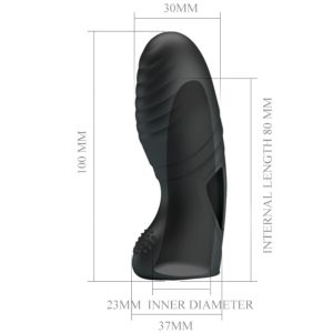 FUN Toys Pretty Love Alan Siliconen Vingervibrator Zwart FUN Toys Pretty Love Alan Siliconen Vingervibrator Zwart - Afbeelding 7