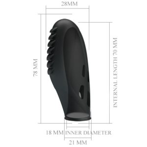 FUN Toys Siliconen Vingervibrator Pretty Love Gilo Zwart FUN Toys Siliconen Vingervibrator Pretty Love Gilo Zwart - Afbeelding 6