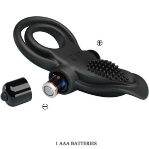 FOR HIM Pretty Love Dubbele Vibratiering met Clitorisstimulator 10 Vibraties Zwart FOR HIM Pretty Love Dubbele Vibratiering met Clitorisstimulator 10 Vibraties Zwart - Afbeelding 6
