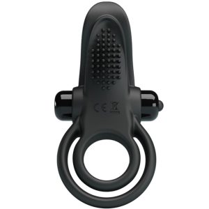 FOR HIM Pretty Love Dubbele Vibratiering met Clitorisstimulator 10 Vibraties Zwart FOR HIM Pretty Love Dubbele Vibratiering met Clitorisstimulator 10 Vibraties Zwart - Afbeelding 3