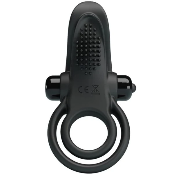 FOR HIM Pretty Love Dubbele Vibratiering met Clitorisstimulator 10 Vibraties Zwart