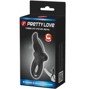 FOR HIM Pretty Love Dubbele Vibratiering met Clitorisstimulator 10 Vibraties Zwart FOR HIM Pretty Love Dubbele Vibratiering met Clitorisstimulator 10 Vibraties Zwart - Afbeelding 7