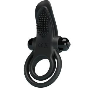 FOR HIM Pretty Love Dubbele Vibratiering met Clitorisstimulator 10 Vibraties Zwart FOR HIM Pretty Love Dubbele Vibratiering met Clitorisstimulator 10 Vibraties Zwart - Afbeelding 1