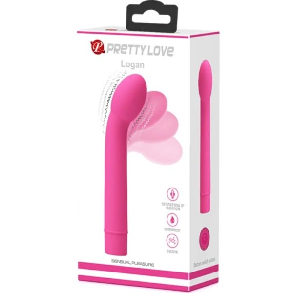 FUN Toys Pretty Love Logan G-Punkt Vibrator mit 10 Vibrationen, Rosa