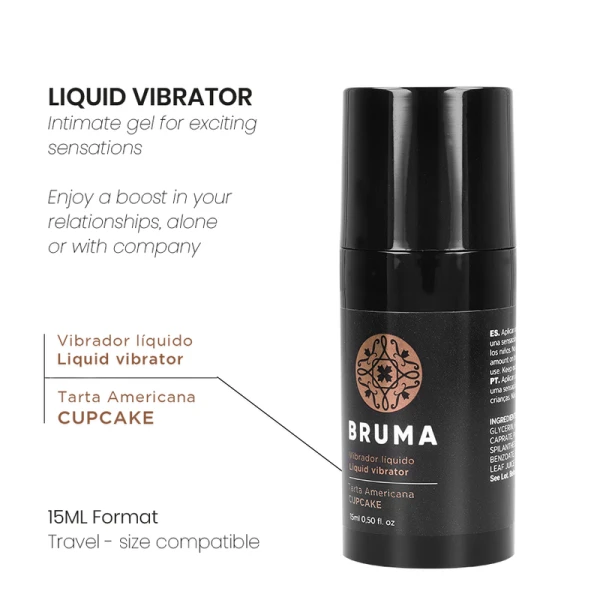 Bruma Vloeibare Vibrator Ultra Glijdend Cupcake-Smaak
