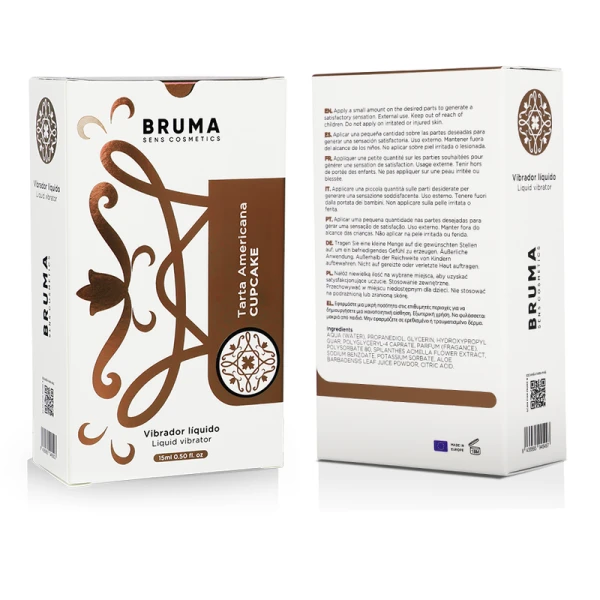 Bruma Vloeibare Vibrator Ultra Glijdend Cupcake-Smaak
