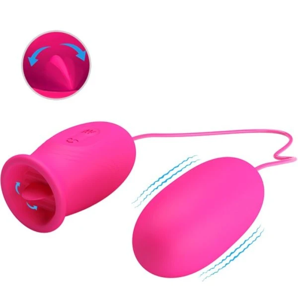 FUN Toys Pretty Love Daisy Vibro-Ei met Tongstimulatie, Roze