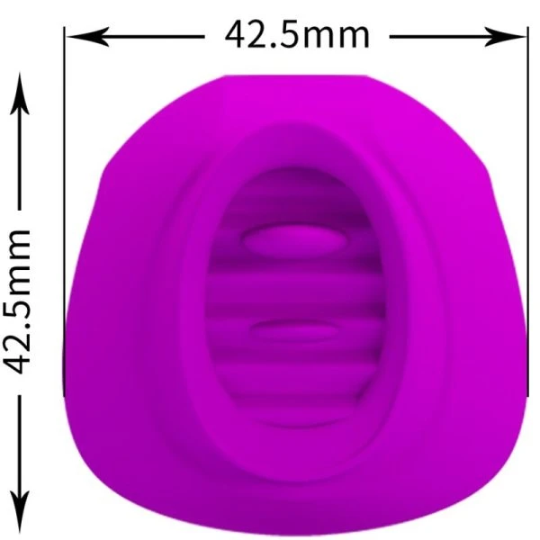 High Tech Pretty Love Estelle Auflegevibrator mit Zungenstimulation, Lila