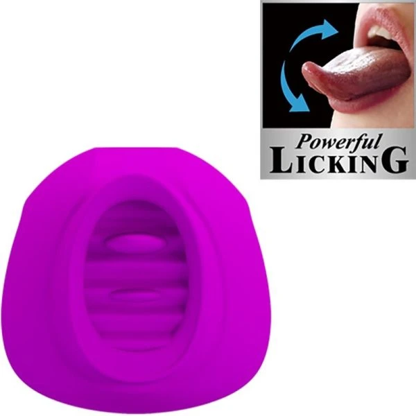 High Tech Pretty Love Estelle Auflegevibrator mit Zungenstimulation, Lila