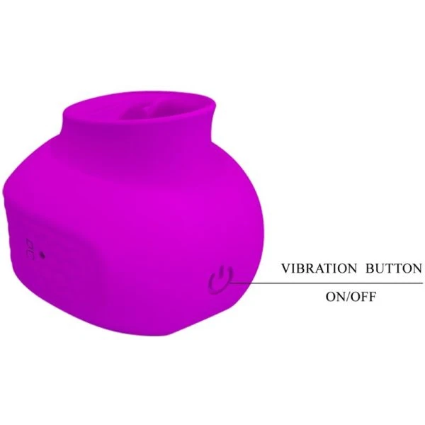 High Tech Pretty Love Estelle Auflegevibrator mit Zungenstimulation, Lila