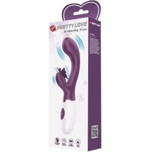 High Tech Pretty Love Butterfly Kiss Rabbit Vibrator met clitorisstimulator, paars High Tech Pretty Love Butterfly Kiss Rabbit Vibrator met clitorisstimulator, paars - Afbeelding 6