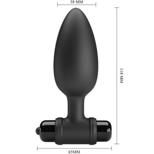 Anal Toys Pretty Love Vibra Butt Plug 2 Anaalplug met 10 trillingen Zwart Anal Toys Pretty Love Vibra Butt Plug 2 Anaalplug met 10 trillingen Zwart - Afbeelding 3