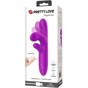 High Tech Pretty Love Angelique Multifunctionele Vibrator met Clitorisstimulator, Paars High Tech Pretty Love Angelique Multifunctionele Vibrator met Clitorisstimulator, Paars - Afbeelding 6