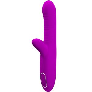 High Tech Pretty Love Angelique Multifunctionele Vibrator met Clitorisstimulator, Paars High Tech Pretty Love Angelique Multifunctionele Vibrator met Clitorisstimulator, Paars - Afbeelding 1
