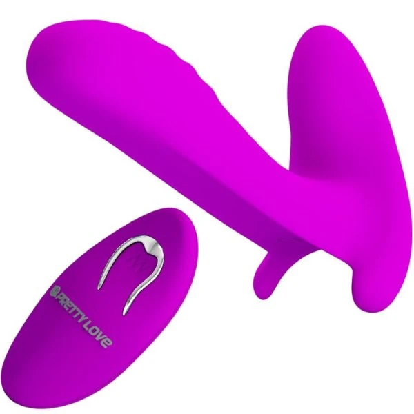Remote Control Pretty Love Massager & Vibrator met 12 trillingen en afstandsbediening paars