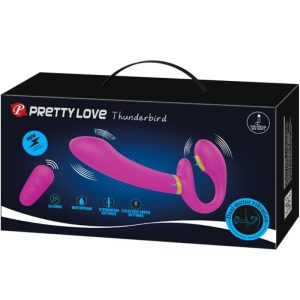 Remote Control Pretty Love – Thunderbird Doppel-Strap-on-Vibrator mit Fernbedienung lila Remote Control Pretty Love – Thunderbird Doppel-Strap-on-Vibrator mit Fernbedienung lila – Bild 7