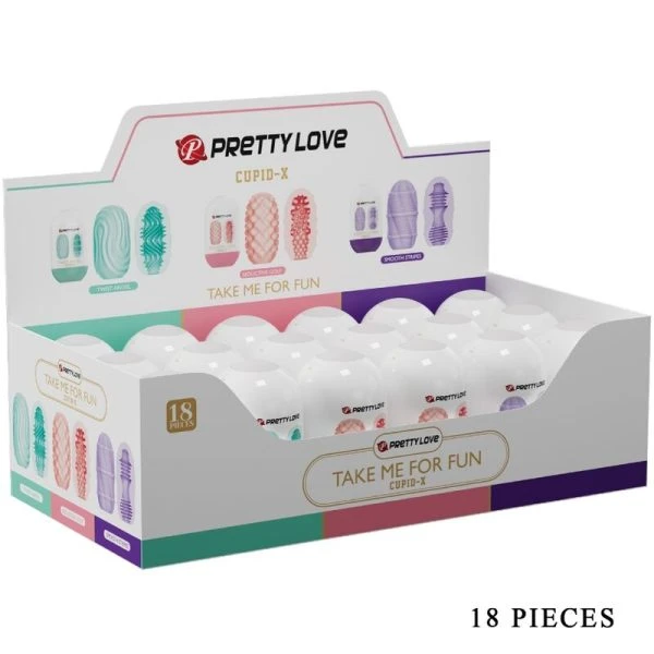 Bodies & Masturbators Pretty Love Cupid X 18 Masturbator met verschillende texturen