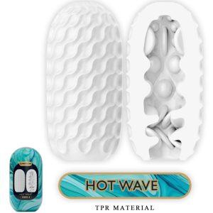 Bodies & Masturbators Pretty Love Hot Wave Masturbator van siliconen, wit Bodies & Masturbators Pretty Love Hot Wave Masturbator van siliconen, wit - Afbeelding 2