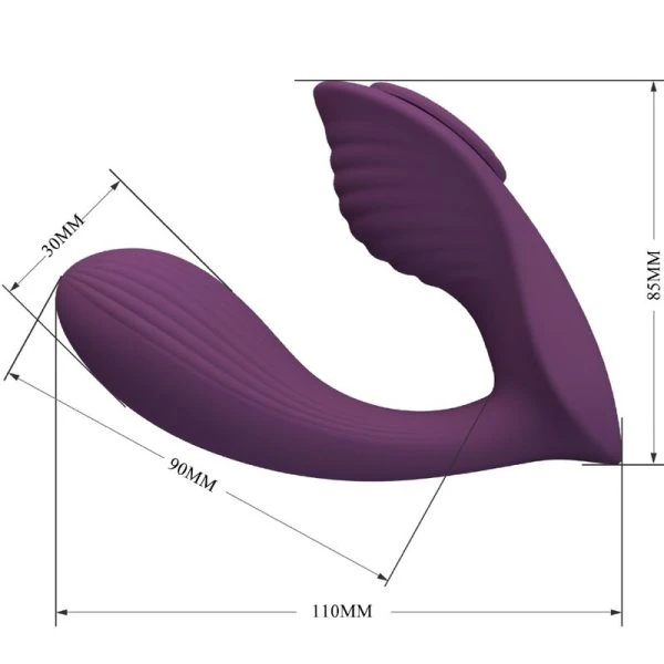 APP Series Pretty Love Franz Massager und Vibrator mit App-Steuerung, Lila