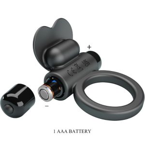 FOR HIM Pretty Love Debonaire Rabbit Vibrating Ring with 10 Vibrations Black FOR HIM Pretty Love Debonaire Rabbit Vibrating Ring with 10 Vibrations Black - Image 6