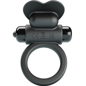 FOR HIM Pretty Love Debonaire Rabbit Vibrating Ring with 10 Vibrations Black FOR HIM Pretty Love Debonaire Rabbit Vibrating Ring with 10 Vibrations Black - Image 1