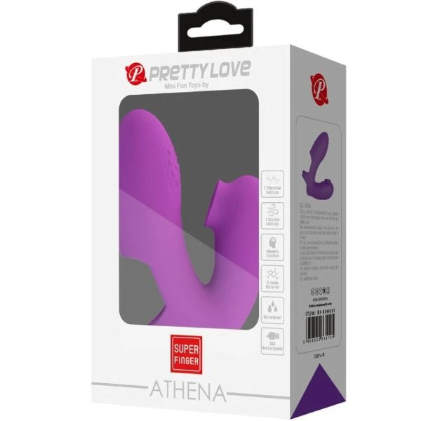 FUN Toys Pretty Love Athena Fingervibrator mit Klitorisstimulator, Lila