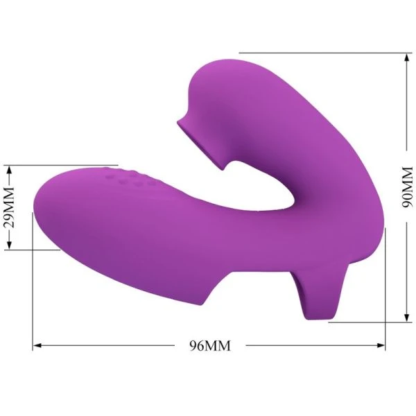 FUN Toys Pretty Love Athena Fingervibrator mit Klitorisstimulator, Lila