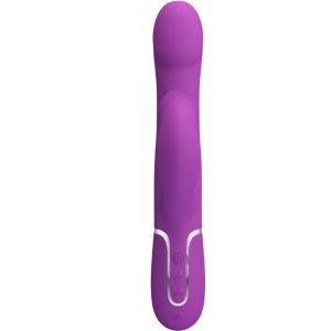 High Tech Pretty Love 4-in-1 Multifunctionele Vibrator met Parelketting, paars High Tech Pretty Love 4-in-1 Multifunctionele Vibrator met Parelketting, paars - Afbeelding 2