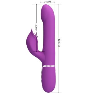High Tech Pretty Love 4-in-1 Multifunctionele Vibrator met Parelketting, paars High Tech Pretty Love 4-in-1 Multifunctionele Vibrator met Parelketting, paars - Afbeelding 5