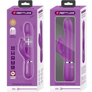 High Tech Pretty Love 4-in-1 Multifunctionele Vibrator met Parelketting, paars High Tech Pretty Love 4-in-1 Multifunctionele Vibrator met Parelketting, paars - Afbeelding 6