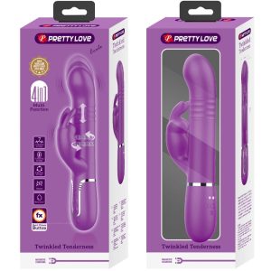 High Tech Pretty Love Coale 4 in 1 Multifunctionele Rabbit Vibrator Paars High Tech Pretty Love Coale 4 in 1 Multifunctionele Rabbit Vibrator Paars - Afbeelding 8
