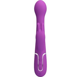 High Tech Pretty Love Dejon 3-in-1-Multifunktions-Rabbit-Vibrator mit Perlenkette in Lila High Tech Pretty Love Dejon 3-in-1-Multifunktions-Rabbit-Vibrator mit Perlenkette in Lila – Bild 2