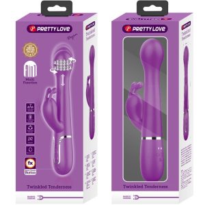 High Tech Pretty Love Dejon 3-in-1-Multifunktions-Rabbit-Vibrator mit Perlenkette in Lila High Tech Pretty Love Dejon 3-in-1-Multifunktions-Rabbit-Vibrator mit Perlenkette in Lila – Bild 8