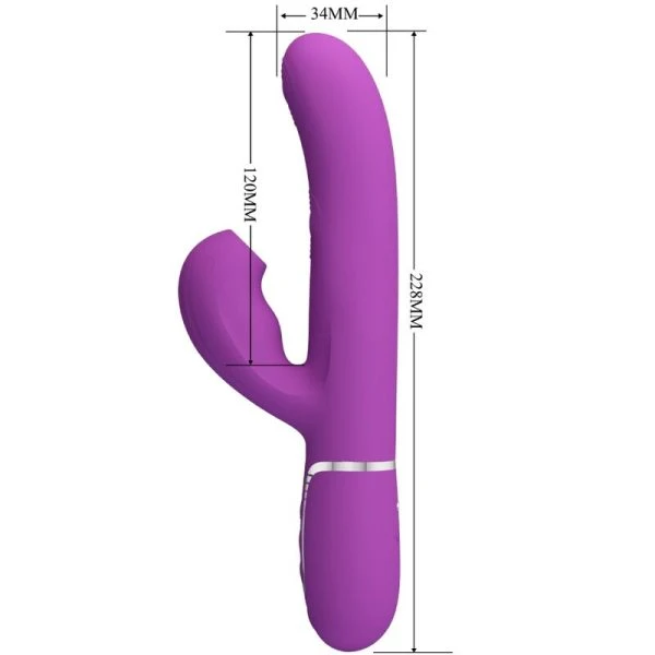 High Tech Pretty Love Perlita 3 IN 1 Multifunktions-Rabbit-Vibrator Lila