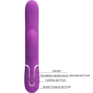 High Tech Pretty Love Perlita 3 IN 1 Multifunktions-Rabbit-Vibrator Lila High Tech Pretty Love Perlita 3 IN 1 Multifunktions-Rabbit-Vibrator Lila – Bild 6