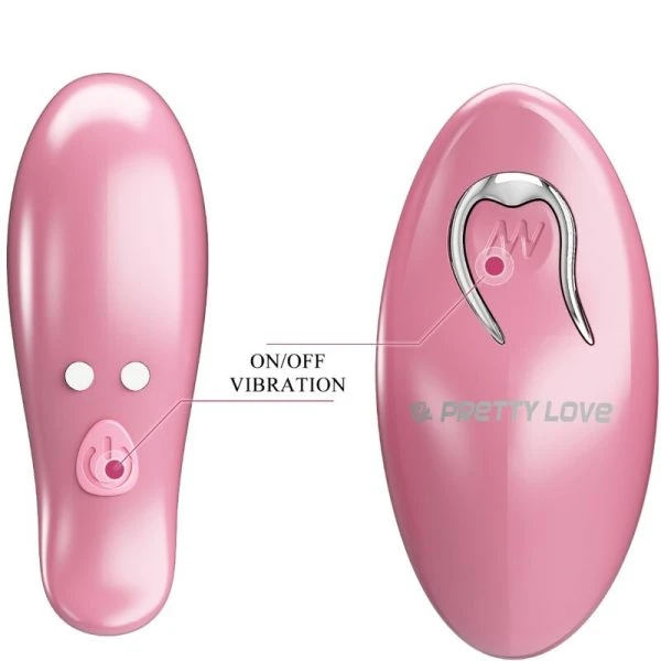 Pretty Love Cailey Nippelklemmen mit 10 Vibrationen und Fernbedienung Rosa