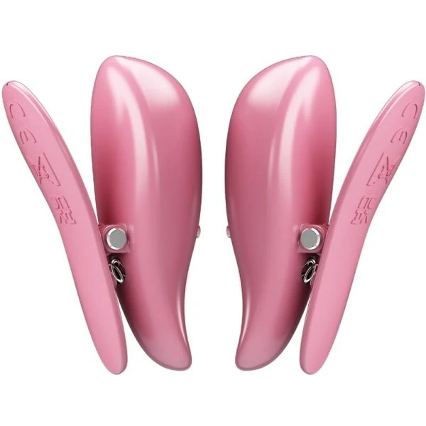 Pretty Love Cailey Nippelklemmen mit 10 Vibrationen und Fernbedienung Rosa